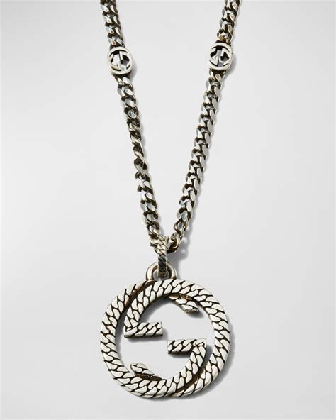 gucci fine necklace|gucci necklace men.